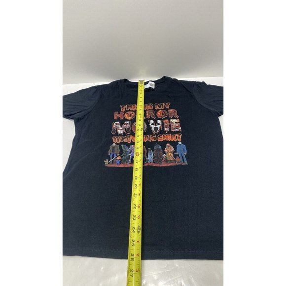 Women’s Medium Halloween This Is My Horror Movie Watching Shirt Black Graphic T- - Picture 6 of 7